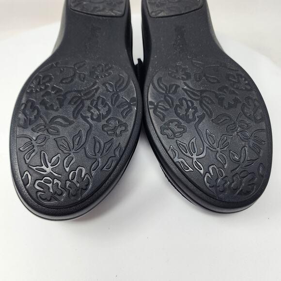 Alegria Lauryn Comfort Loafer Women EU38/US8-8.5 Wide Metallic Blue Leather - Picture 13 of 14